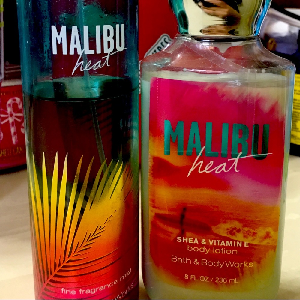 used- Malibu Heat bath& body works set $5.95 ships